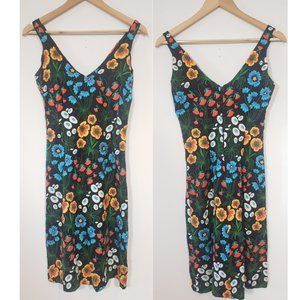 Vintage embroidered floral dress